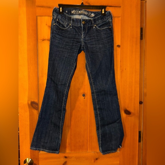 Express Jeans Size 2 Short Barely boot worn once - Picture 1 of 11